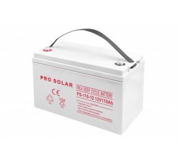 Гелевый аккумулятор 110ah 12v PRO SOLAR 50073 фото