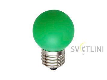 Лампа E-27 BULB Green (1 Вт) 17021 17021 фото