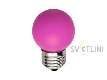Лампа E-27 BULB Pink (1 Вт) 17045 17045 фото