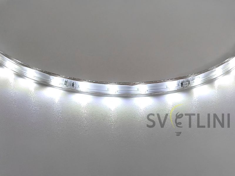 Світлодіодна стрічка 220В холодне біле світло SMD 2835-48 Standart 01176 01176 фото