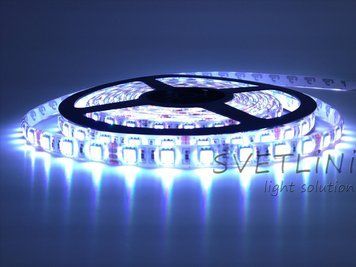 Світлодіодна стрічка 12В SMD 5050-60 6000К холодне біле світло Esviti Standart 01040 01040 фото