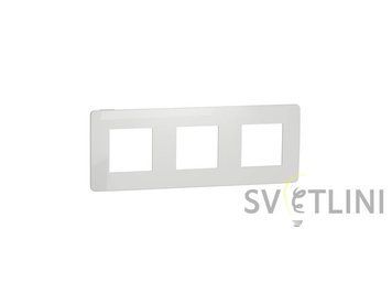 Рамка 3-постовая Unica New Studio белый/белый 46201 46201 фото