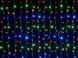 Гірлянда штора 2х2м RGB з ефектом мерехтіння IP44 чорний кабель каучук Esviti арт. 20035 20035 фото 2
