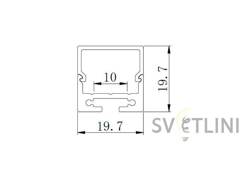 Профиль для светодиодных лент PL101 03543 фото